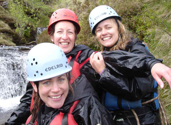 Coasteering Pembrokeshire friends