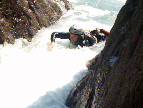 Coasteering in Pembrokeshire, Wales