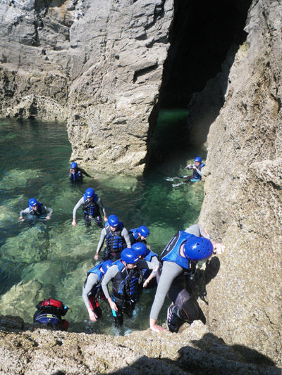 Coastal Triathlon - Sea Cliff Scrambling at the Gower Wales